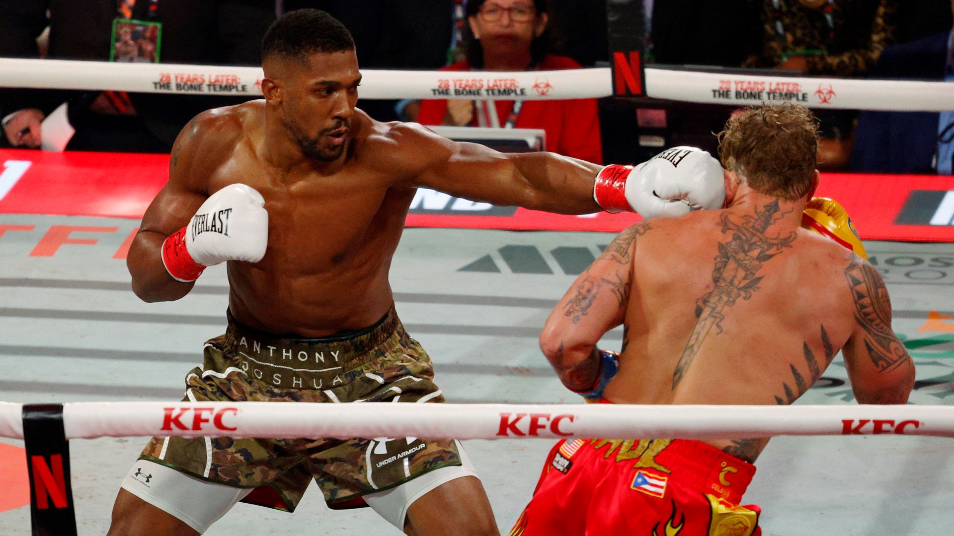Anthony Joshua wins fight against Jake Paul