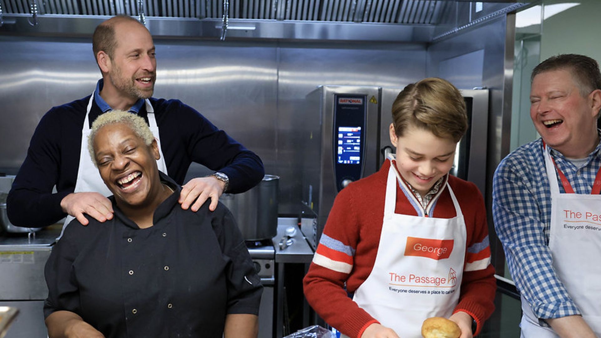 William follows in Diana’s footsteps as he takes son to homelessness project