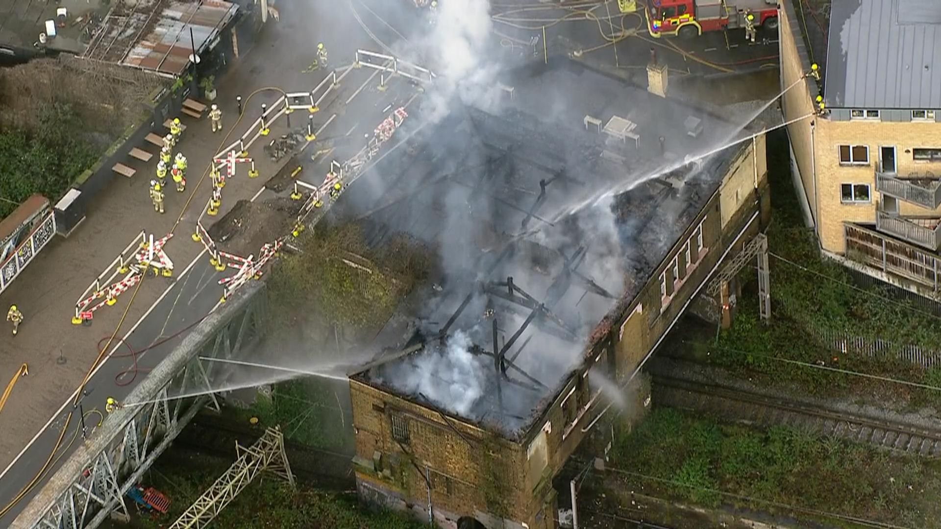 Camden fire: Travel disruption continues after fire near rail tracks