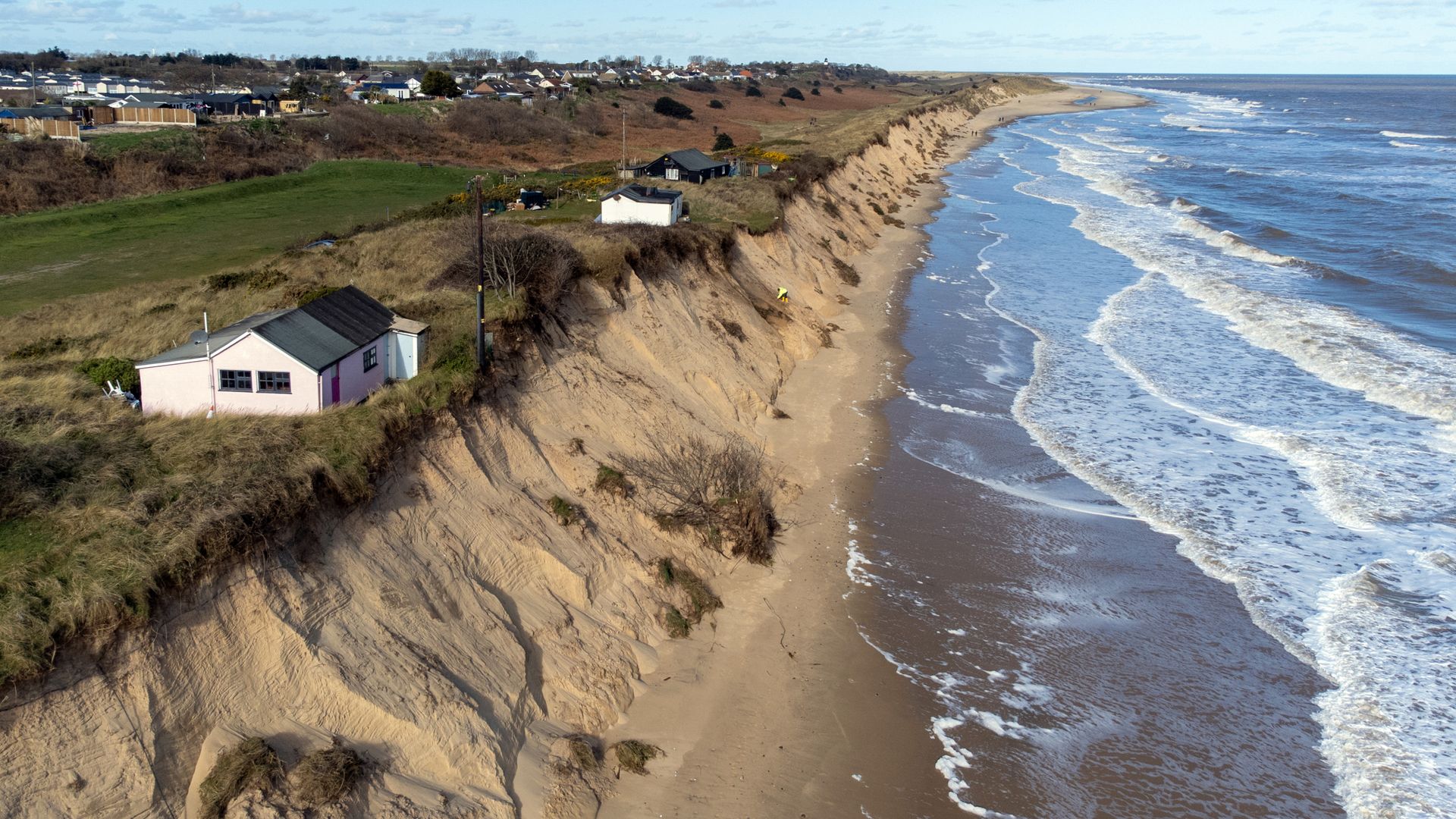 Clifftop residents told to leave because Storm Goretti could destroy their homes
