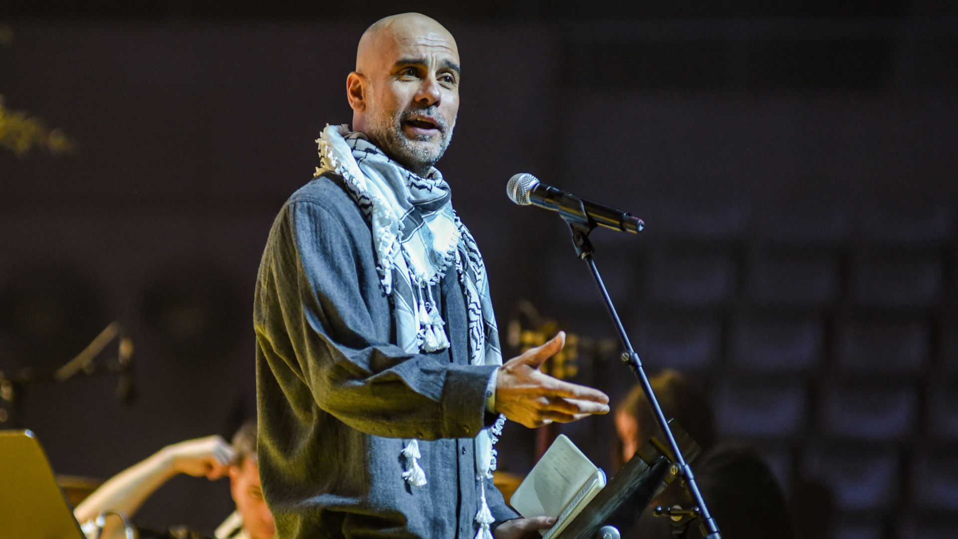 Pep Guardiola gives passionate speech in support of Palestinian children