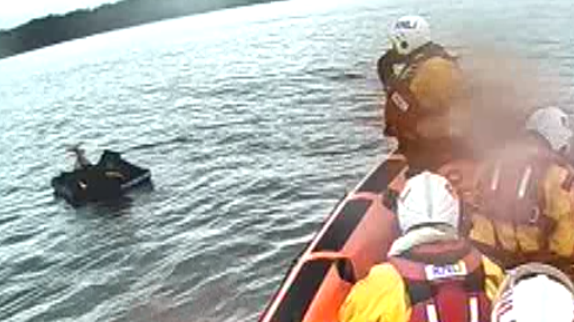 Lifeboat crews rescue man stranded on inflatable mattress