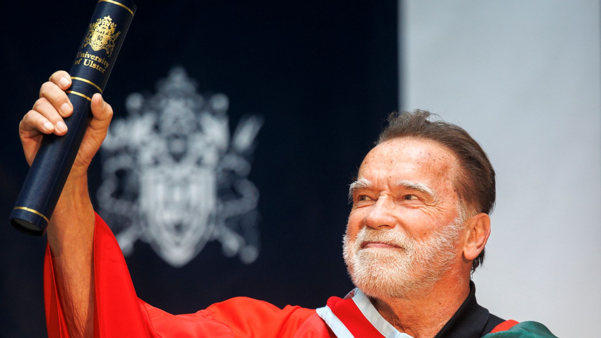 ‘Hasta La Vista Ulster’: Arnold Schwarzenegger receives honorary doctorate
