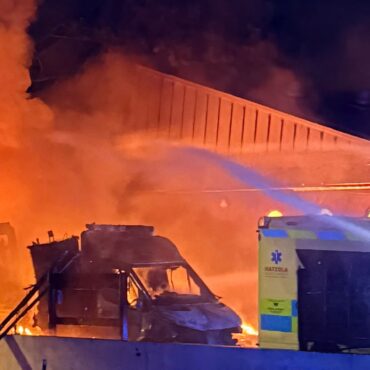 Two men arrested over Golders Green arson attack on Jewish charity’s ambulances