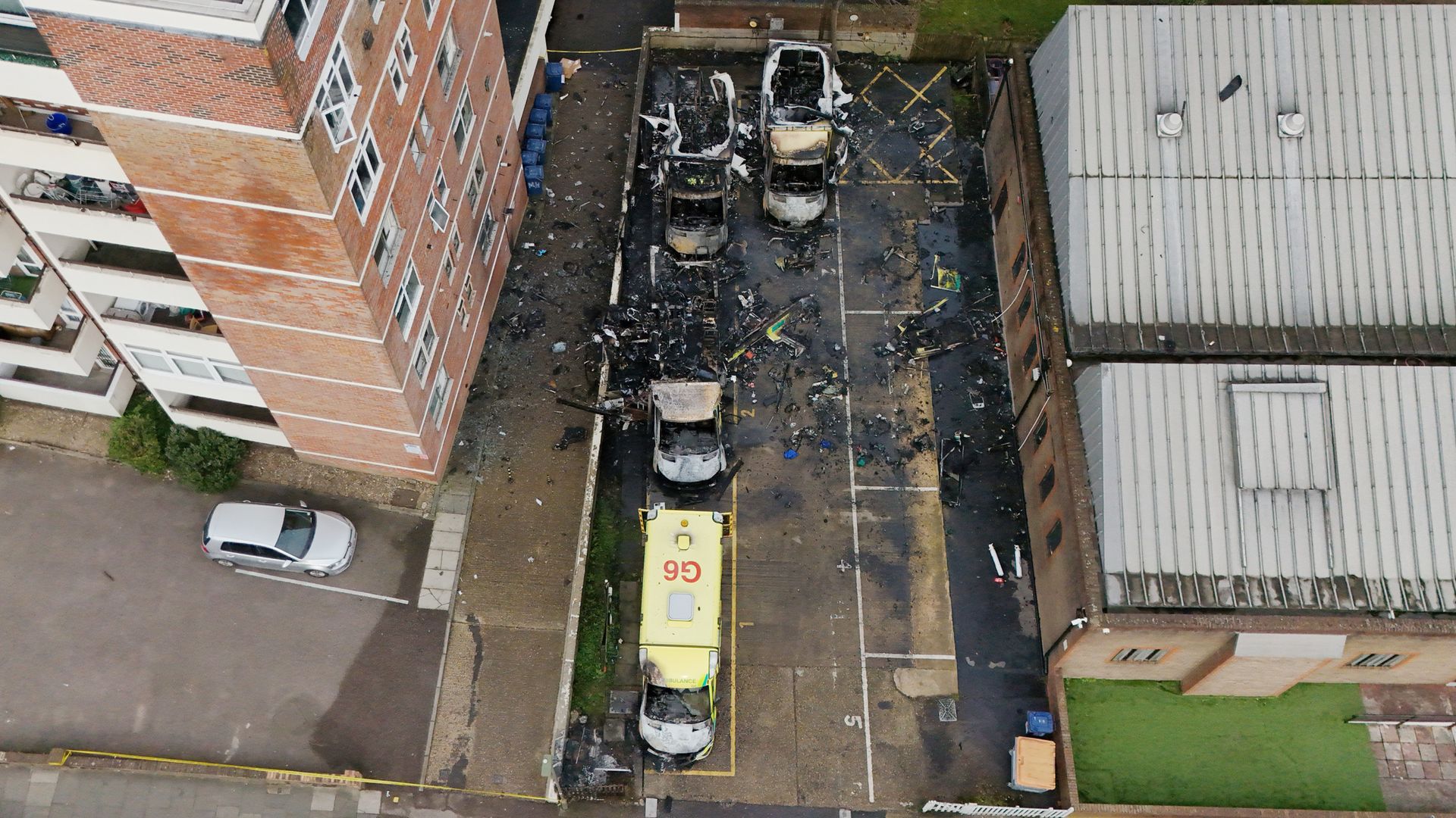 Police probe Islamist group’s claim to be behind ambulance arson attack