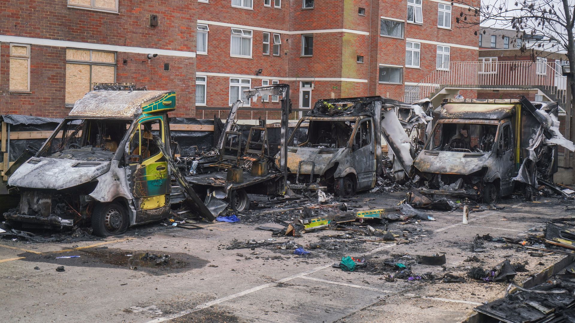 Three in court over arson attack on Jewish charity ambulances as additional arrest made