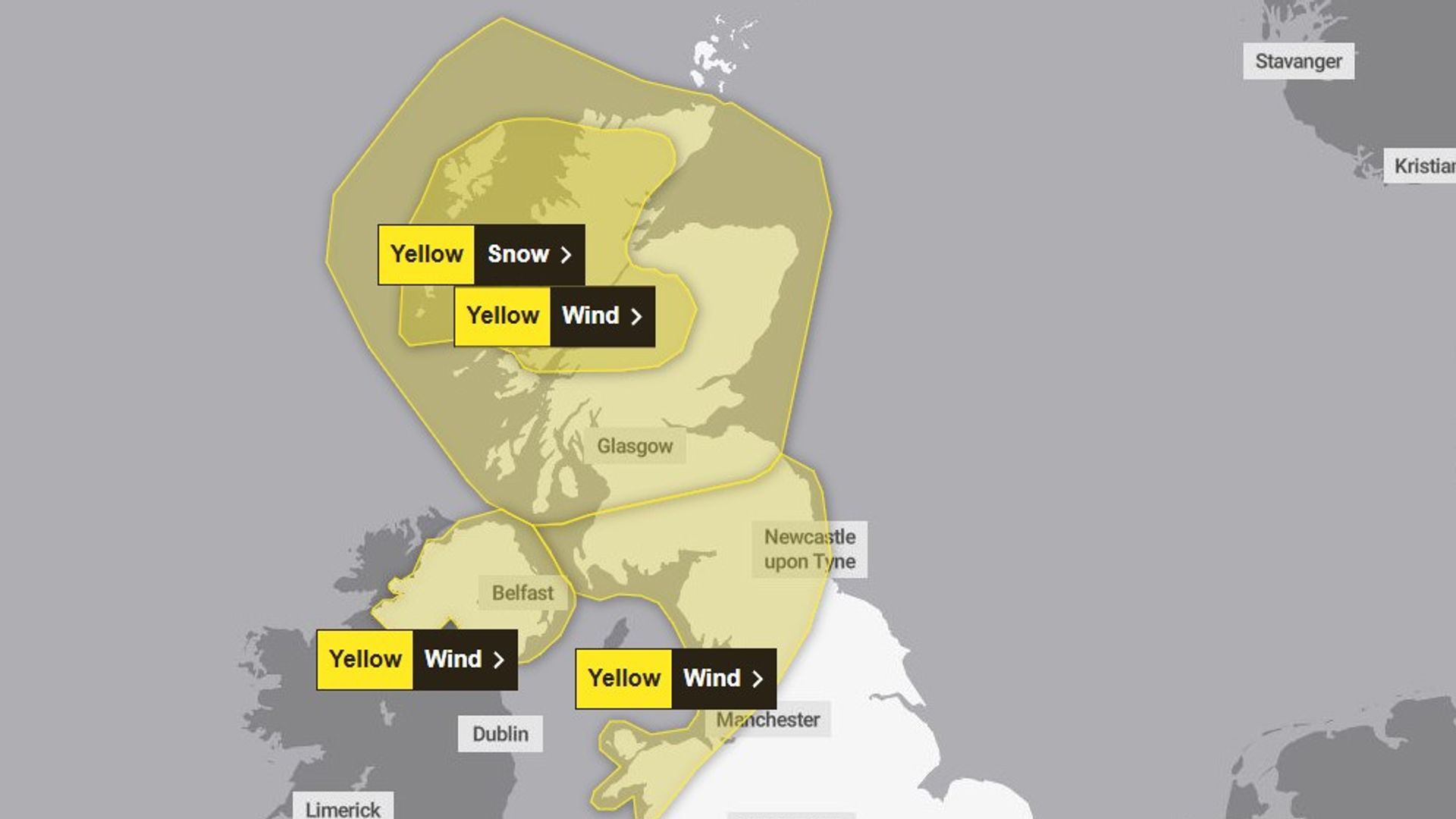 Met Office names latest storm forecasting ‘damaging winds and disruptive snow’