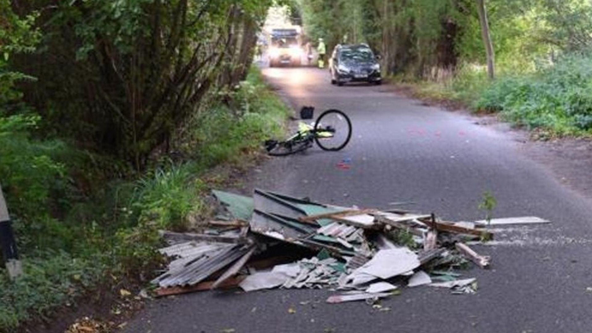 Cyclist suffered severe head injury crashing into rubbish – as fly-tipper jailed