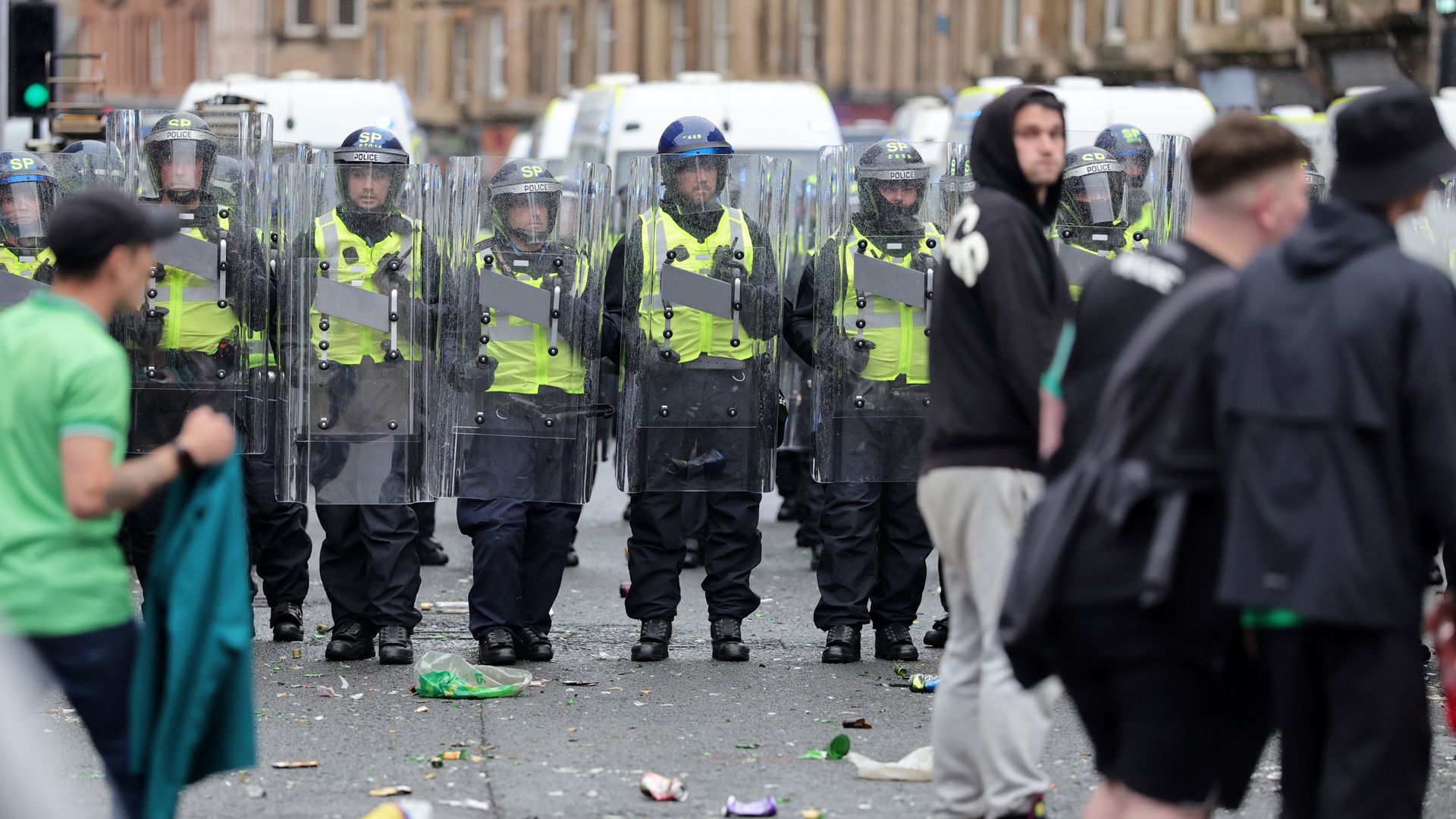 Police chief condemns ‘significant’ attacks against officers after Celtic’s title win