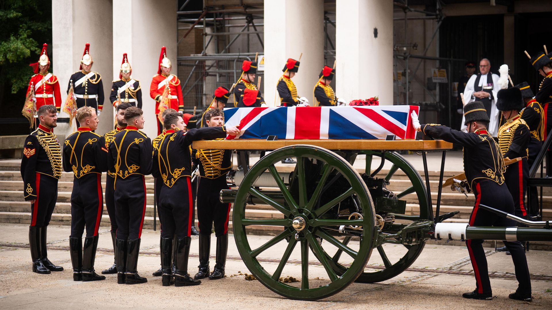 Funeral held for soldier who died at royal horse show
