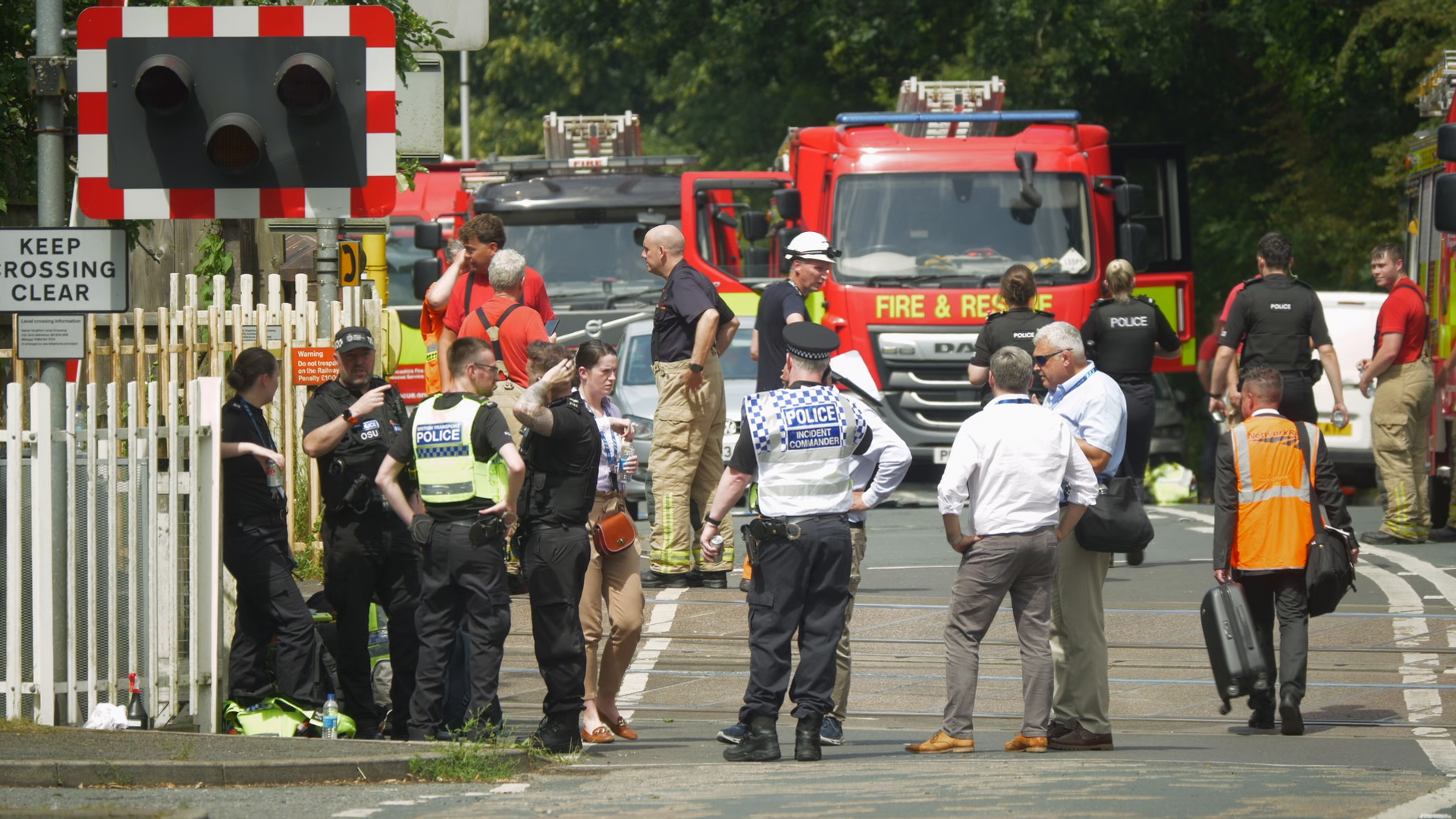 One killed and child left with life-threatening injuries after train hits car
