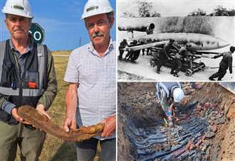 Nazi terror weapon unearthed on nature reserve