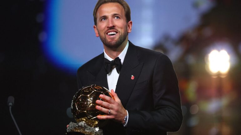 Harry Kane ends England’s 25-year wait to win men’s Ballon d’Or