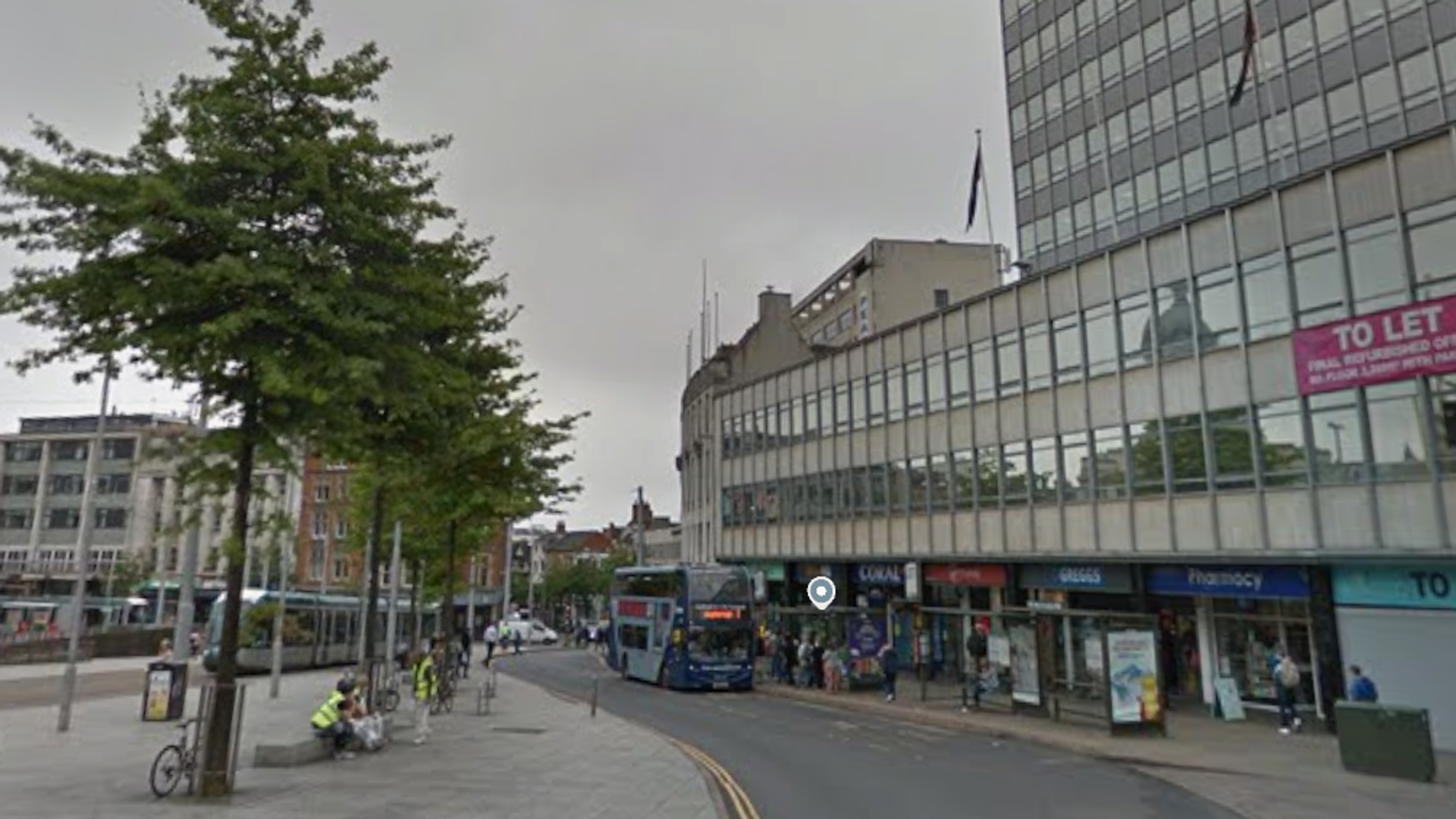 Police officer shot in Nottingham city centre