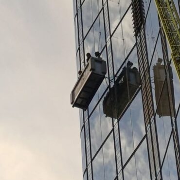 Window cleaners rescued from 15th floor of skyscraper
