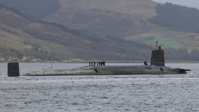 Three of UK’s four nuclear submarines out at sea