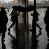 Weather warnings for strong winds remain in place as Storm Boelo peaks